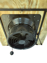 Load image into Gallery viewer, SolaVent™ 30Watt 'Reversible' Ventilation Gable Fan and Passive Vent Converter w/thermostat
